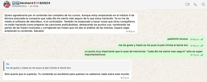 Testimonio DJGYM del Temario Curso Dj Principiante