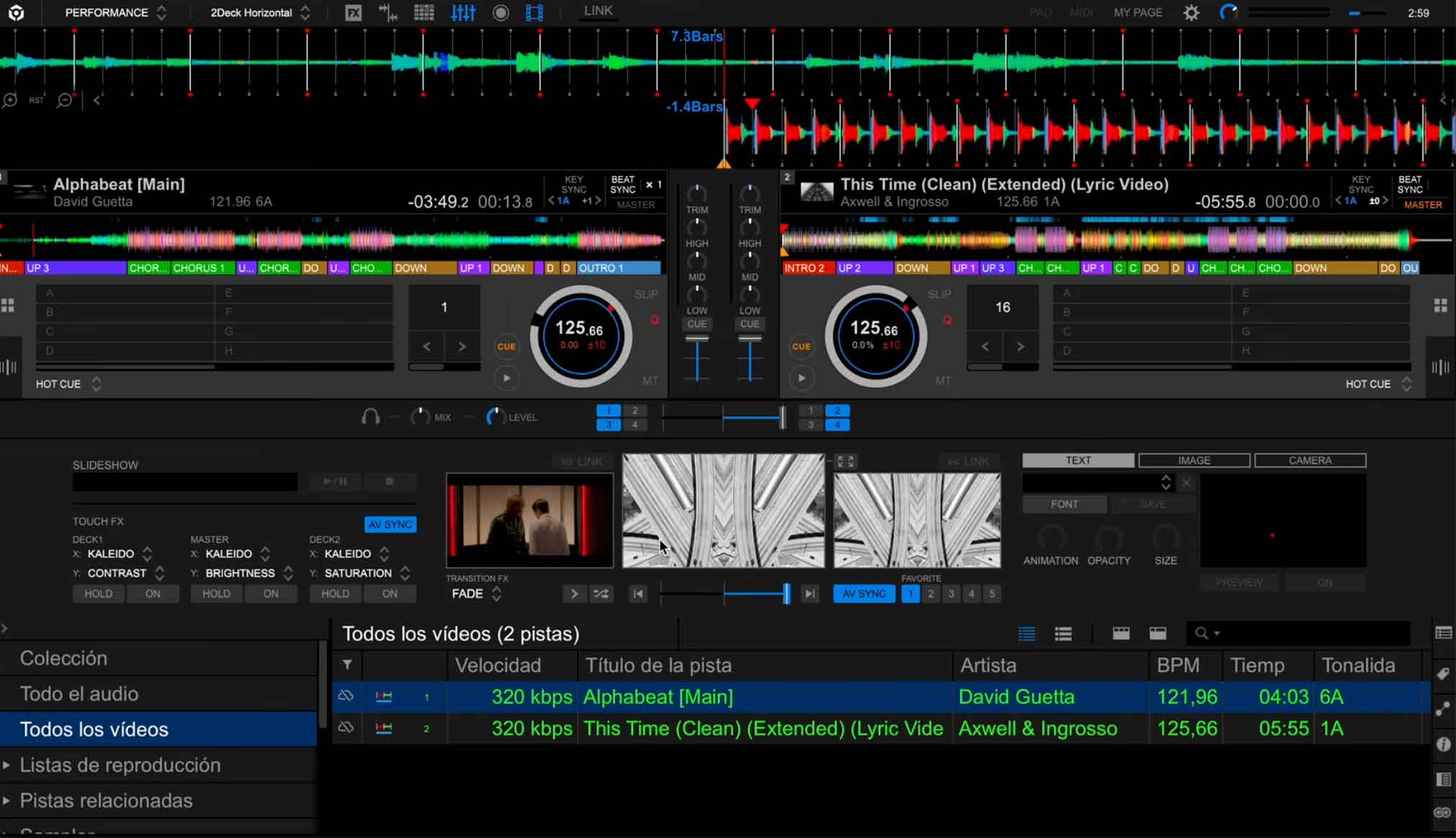 Cómo mezclar videos en Rekordbox usando efectos y transiciones de video
